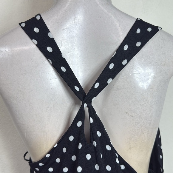 (T3)INC International Concepts Halterneck dress with black an white polka dots,M - Picture 7 of 13